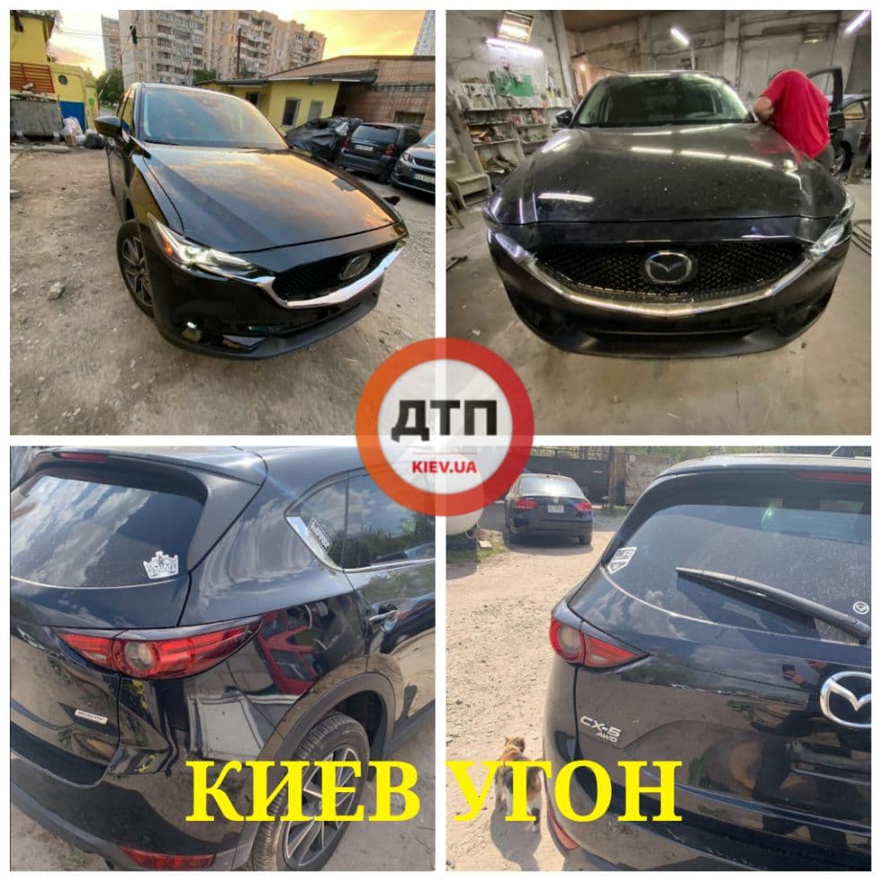 В Киеве на улице Полярная с закрытой парковки угнали автомобиль Mazda CX-5